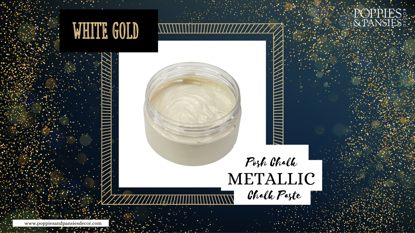 Posh Chalk Metallic Precious Paste - White Gold