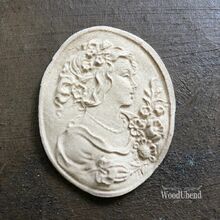 Pack of Five Small Lady Plaque WUB2167 5x4cms